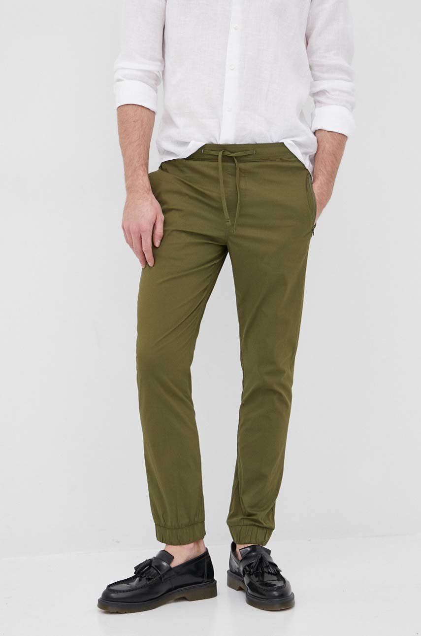 Selected Homme spodnie męskie kolor zielony joggery