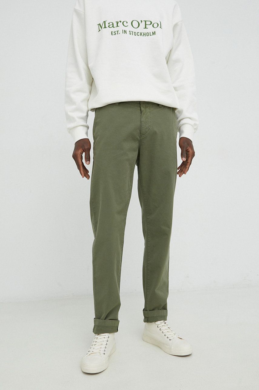 Marc O’Polo pantaloni barbati, culoarea verde answear.ro imagine noua