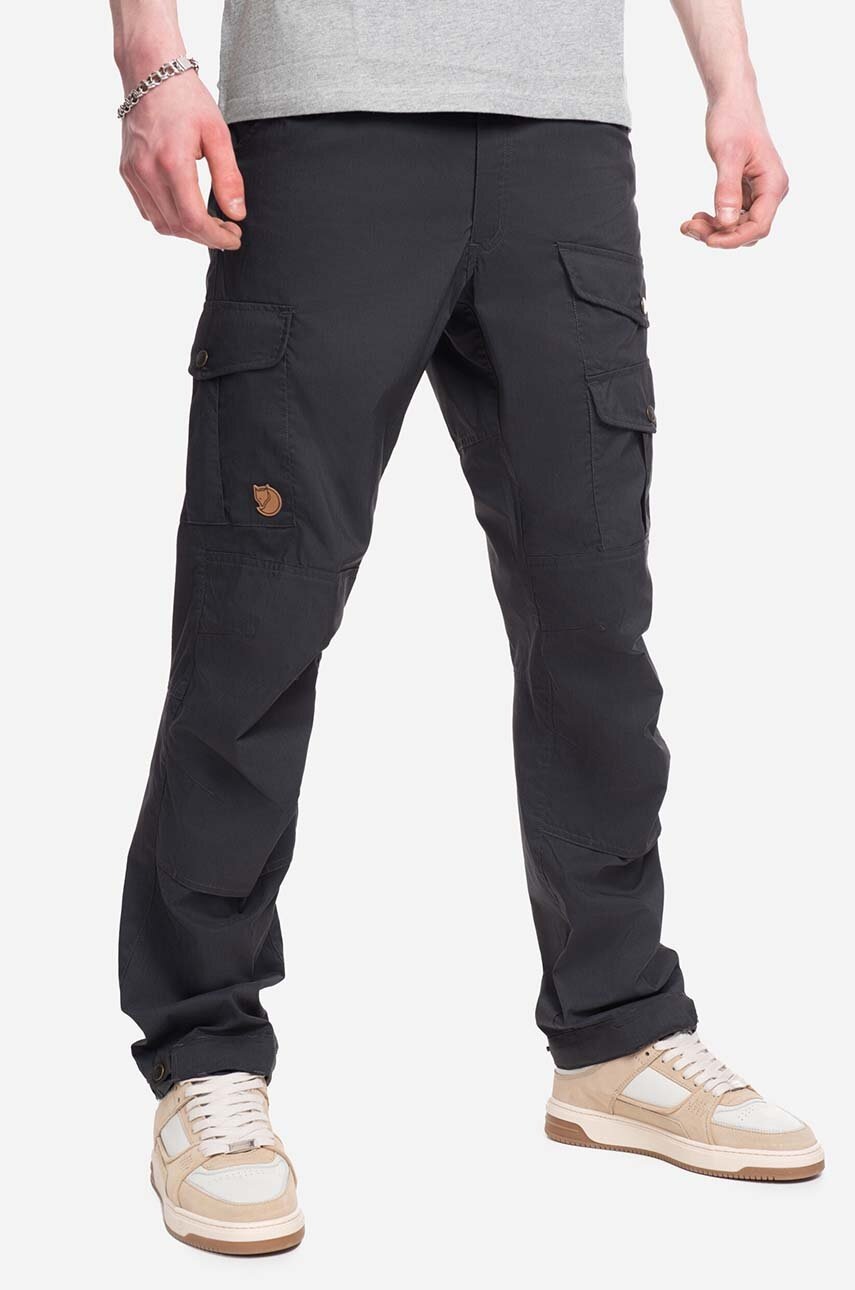 Fjallraven pantaloni Vidda Pro Lite barbati, culoarea gri