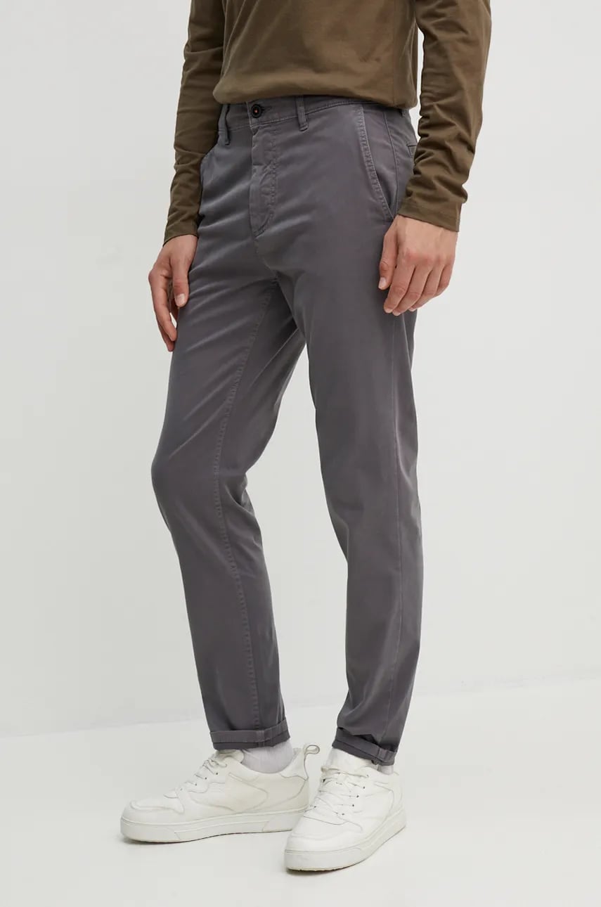 Boss Orange pantaloni barbati, culoarea maro, cu fason chinos, 50510917 Boss Orange pantaloni barbati, culoarea maro, cu fason chinos, 50510917