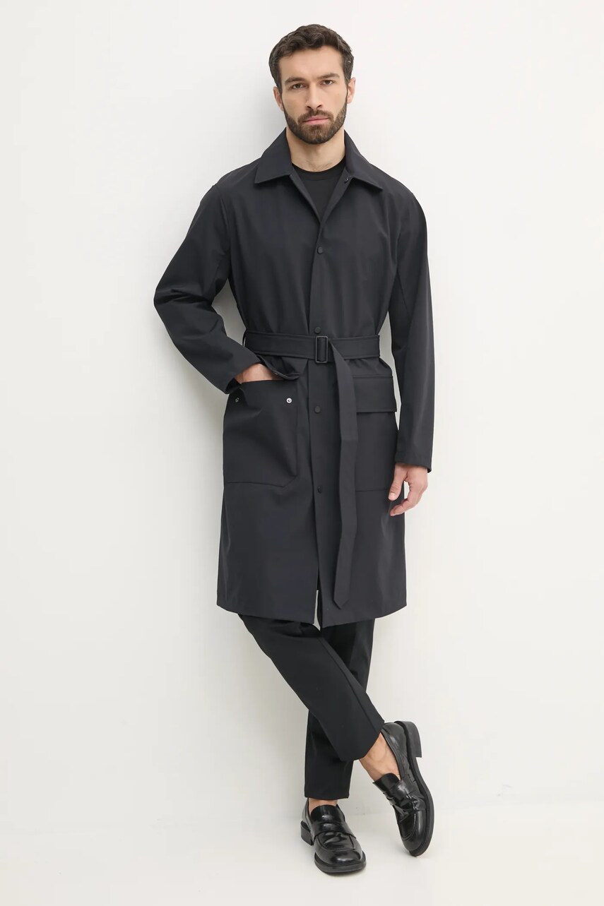 Брюки Emporio Armani мужские цвет чёрный облегающие 8N1P15 1NGCZ Брюки Emporio Armani мужские цвет чёрный облегающие 8N1P15 1NGCZ