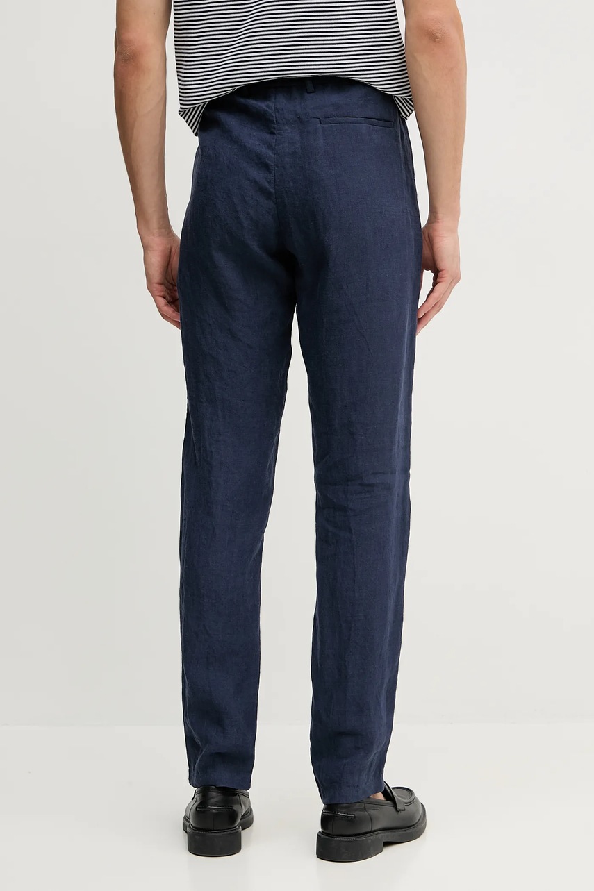 Lněné kalhoty Emporio Armani (obrázek 3)