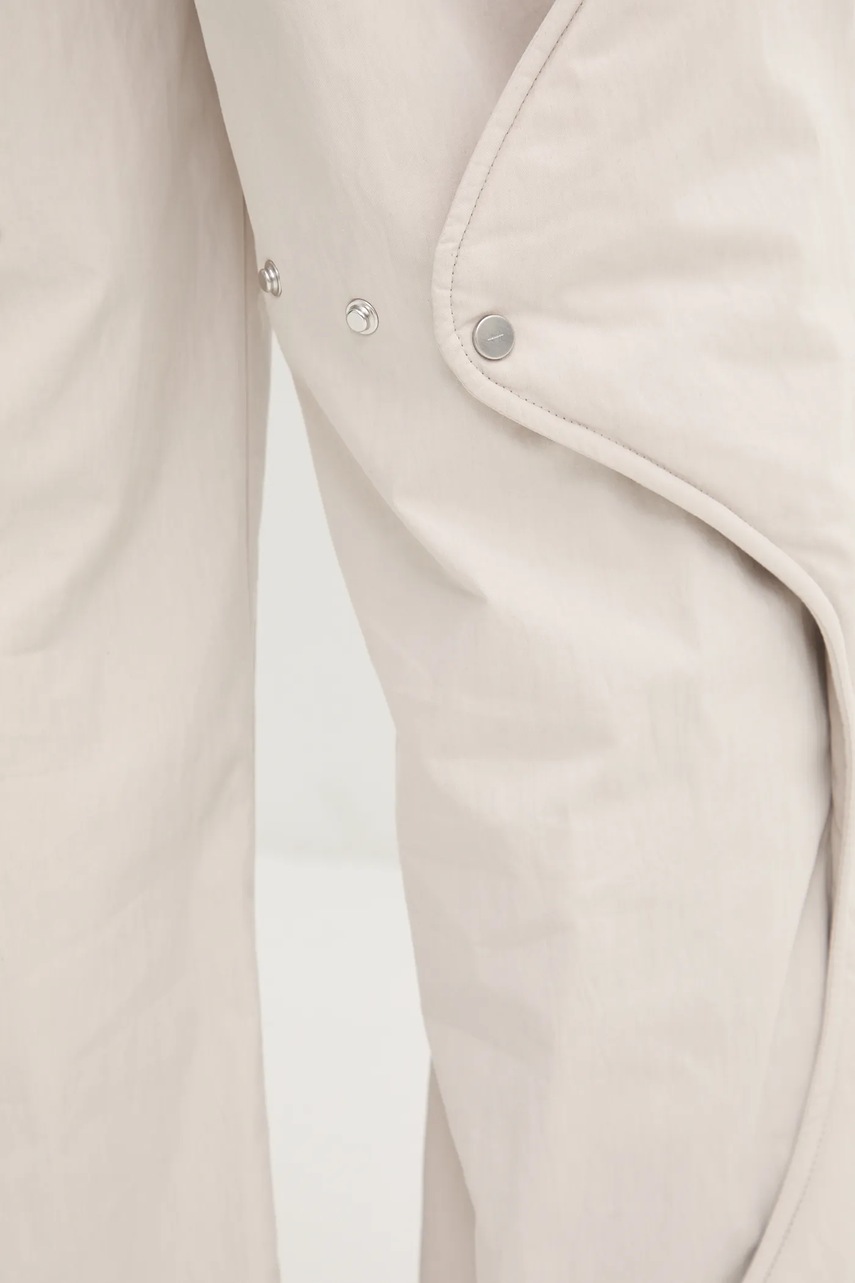 Παντελόνι Heliot Emil χρώμα: μπεζ, SS25_M_10_108_ST18_CO φωτογραφία