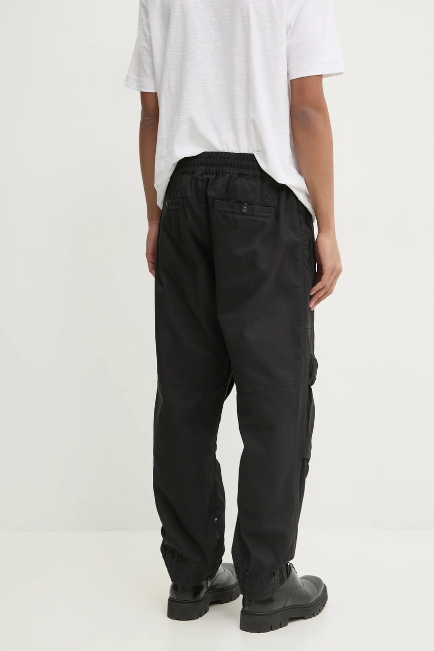 Παντελόνι Diesel P-BEECK TROUSERS χρώμα: μαύρο, A14761.0NJBP φωτογραφία
