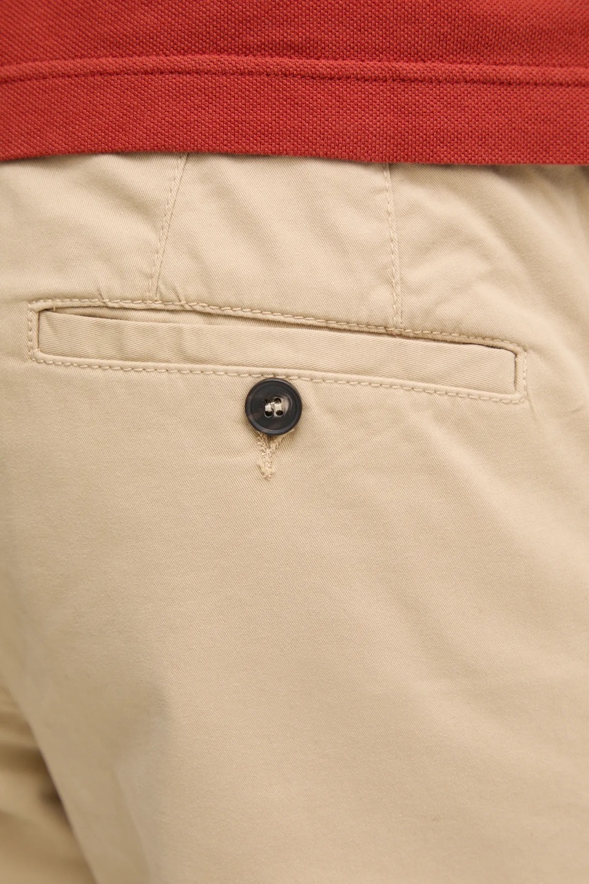 Штани United Colors of Benetton чоловічі колір бежевий фасон chinos 4DKH55I18 