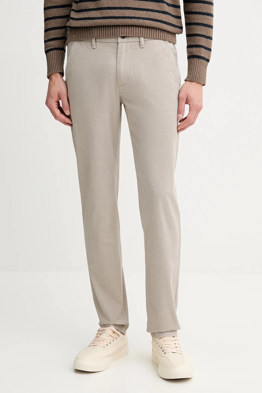 Marc O'Polo pantaloni culoarea maro, drept, M20010610220