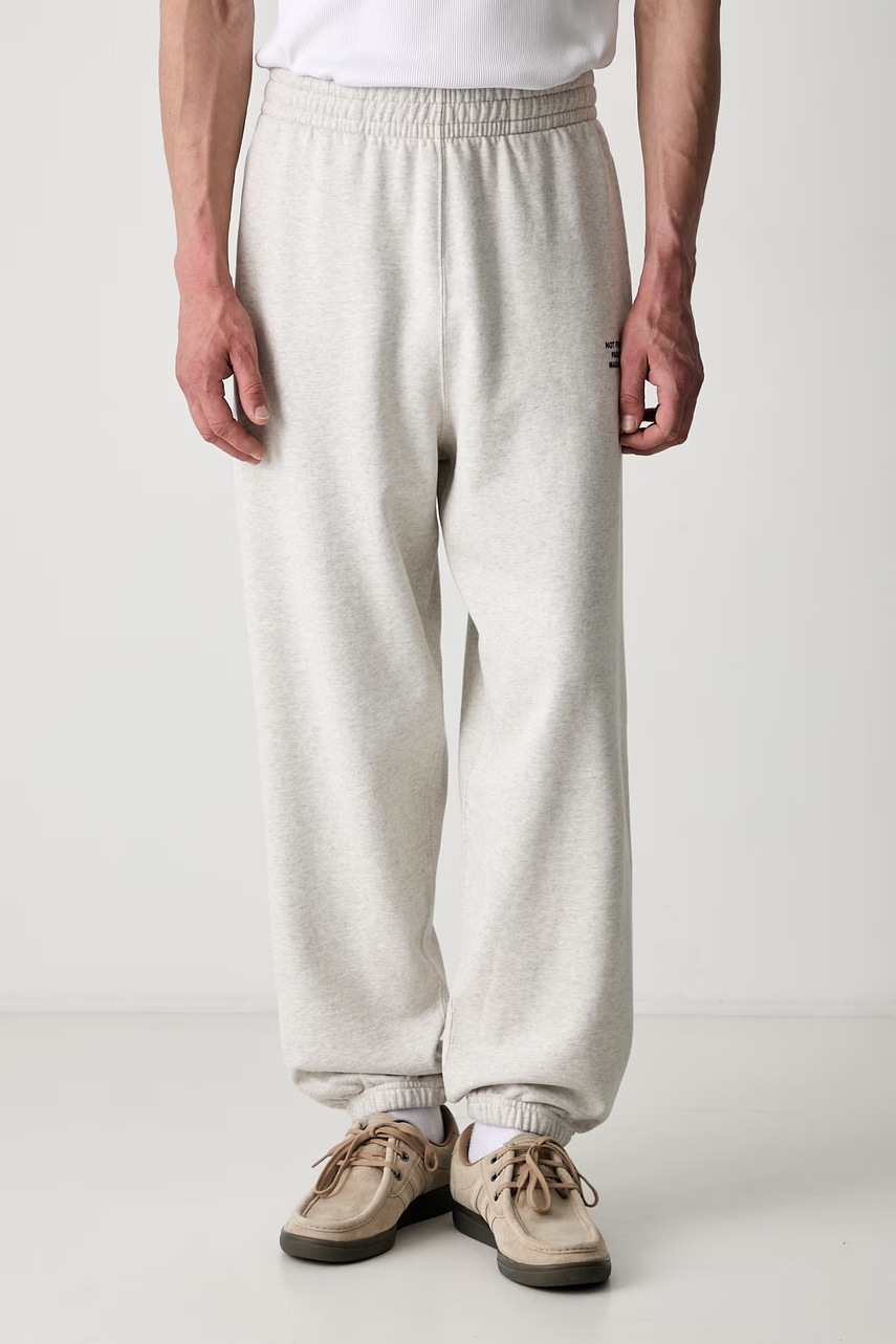 Drôle de Monsieur Slogan pantaloni de trening din bumbac pentru bărbați