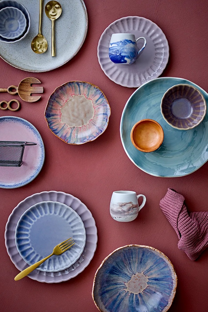 Κουτάλια σαλάτας Bloomingville Inza 2-pack χρώμα: κίτρινο φωτογραφία