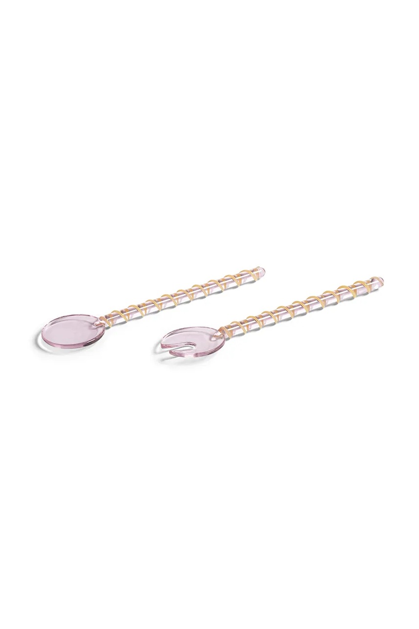 Κουτάλια σαλάτας &k amsterdam sling pink 2-pack χρώμα: ροζ φωτογραφία