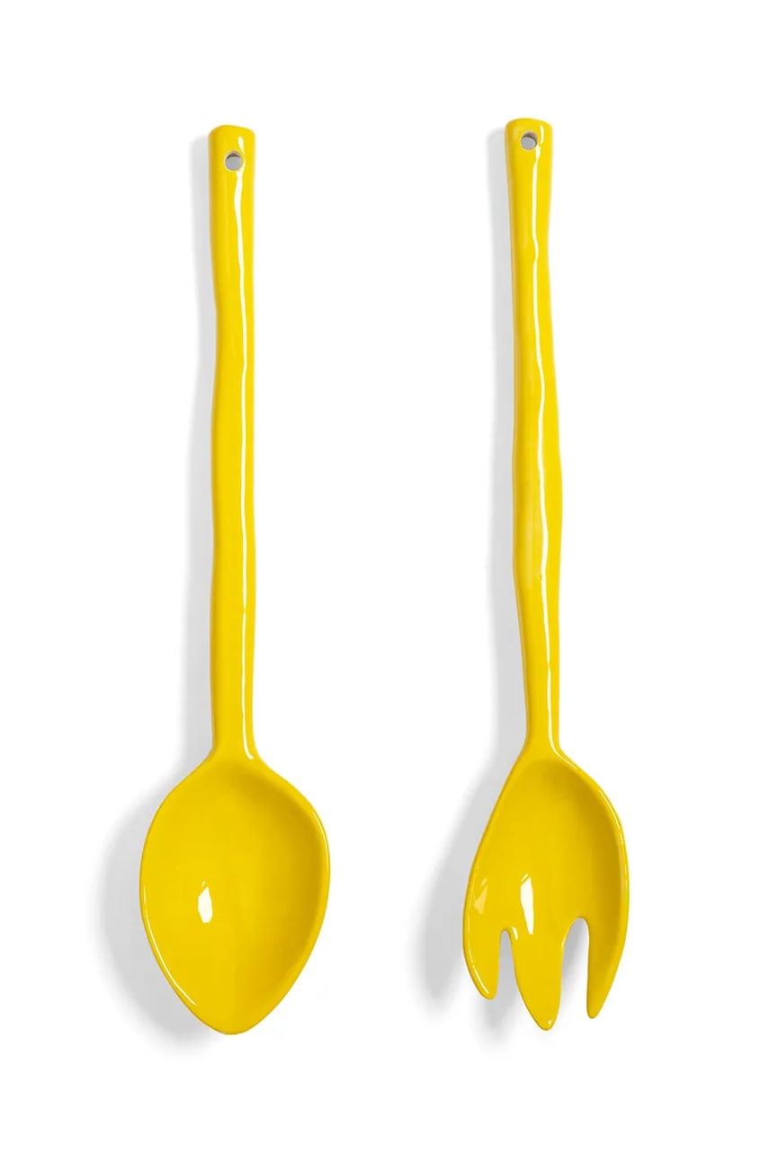 &k amsterdam linguri de salata boavista uni 2-pack culoarea galben