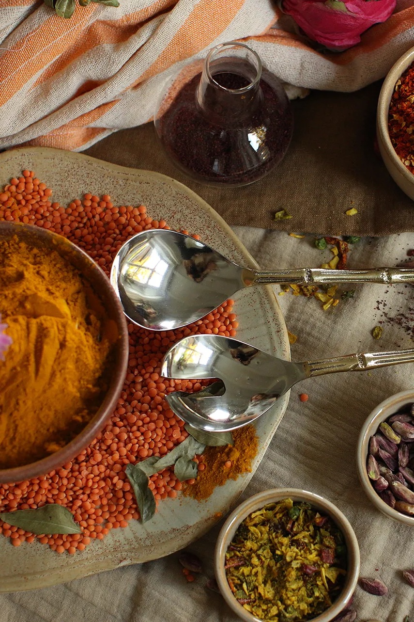 Κουτάλια σαλάτας Doing Goods Bodhi Bamboo 2-pack χρώμα: πολύχρωμο φωτογραφία