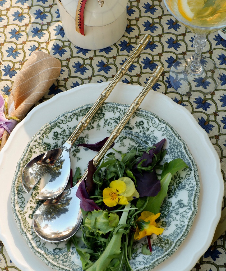 Κουτάλια σαλάτας Doing Goods Bodhi Bamboo 2-pack χρώμα: πολύχρωμο φωτογραφία