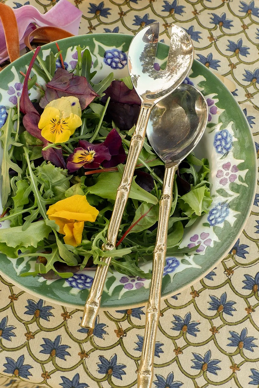 Κουτάλια σαλάτας Doing Goods Bodhi Bamboo 2-pack χρώμα: πολύχρωμο φωτογραφία