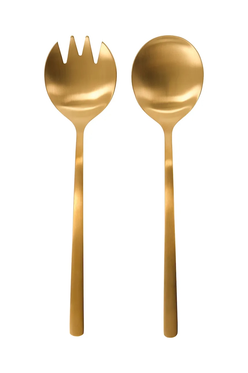 House Doctor linguri de salată HDGolden 5,5 x 23 cm 2-pack culoarea verde