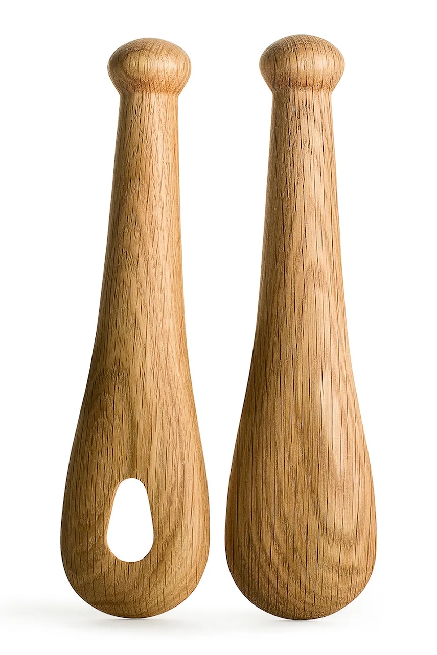 Sagaform σετ μαχαιροπήρουνα για σαλάτα από ξύλο βελανιδιάς 24 x 7 x 2 cm 5017867 καφέ ONE SIZE