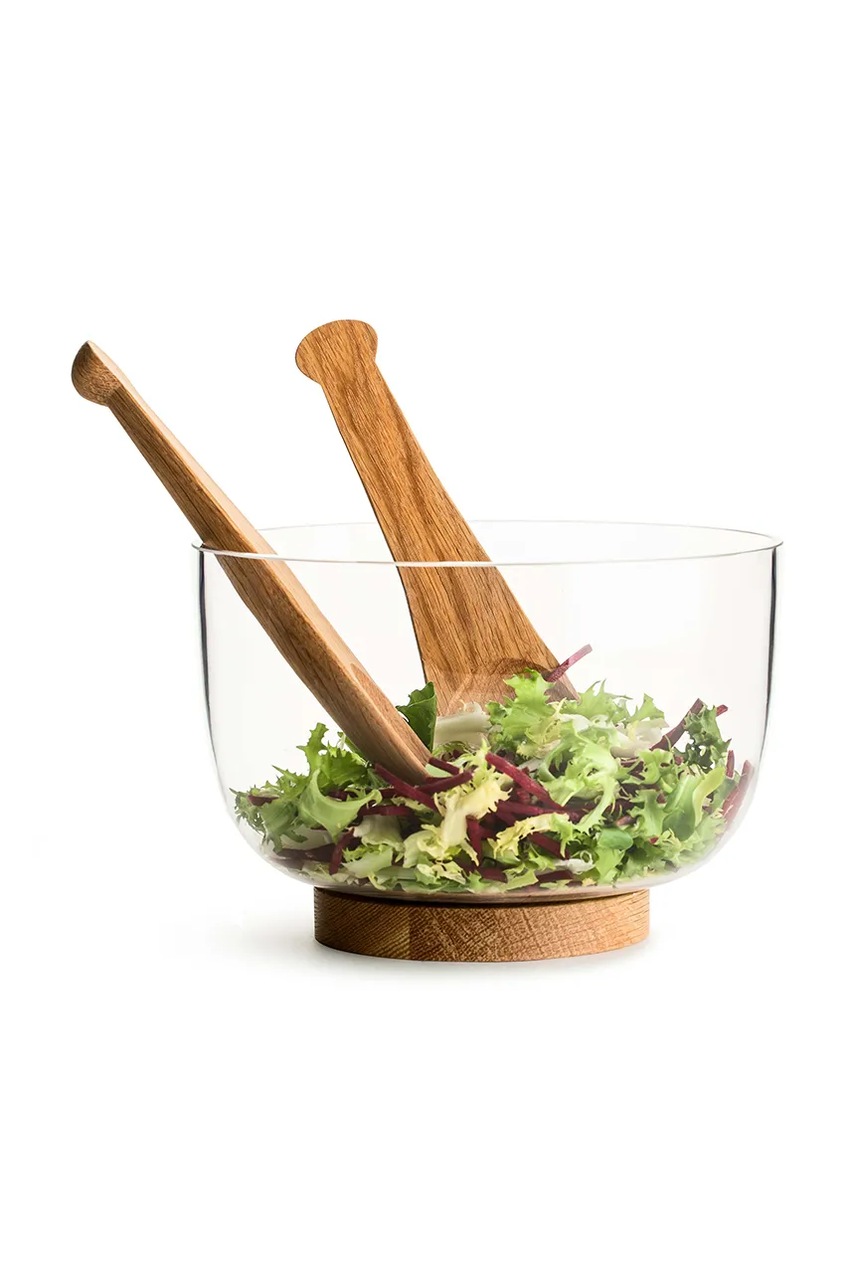 Sagaform σετ μαχαιροπήρουνα για σαλάτα από ξύλο βελανιδιάς 24 x 7 x 2 cm φωτογραφία