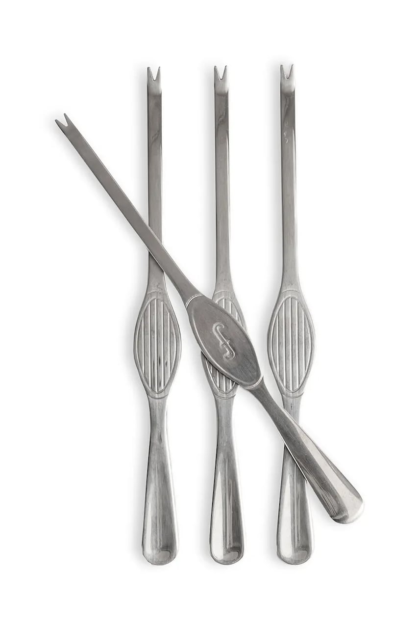 Sagaform set de cuțite pentru crustacee Sivan 4-pack culoarea gri