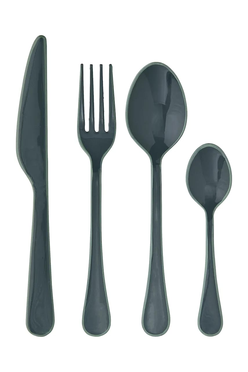 Madam Stoltz set de tacamuri Enamel Cutlery 4 4-pack Madam Stoltz set de tacamuri Enamel Cutlery 4 4-pack