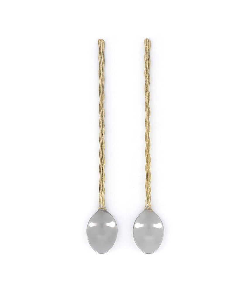 Levně Latte lžíce Doing Goods Wavy Latte Spoon Set 2-pack více barev