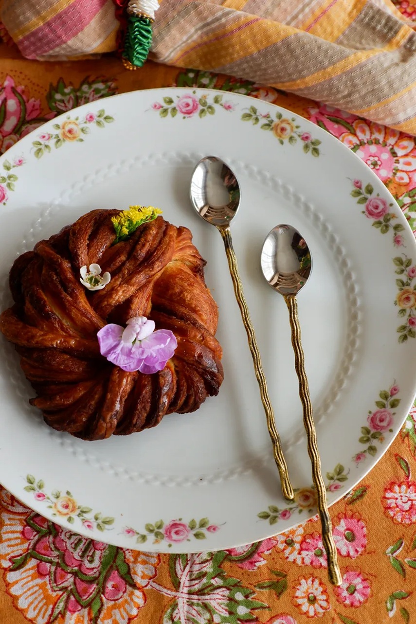 Κουτάλι latte Doing Goods Wavy Latte Spoon Set 2-pack χρώμα: πολύχρωμο φωτογραφία