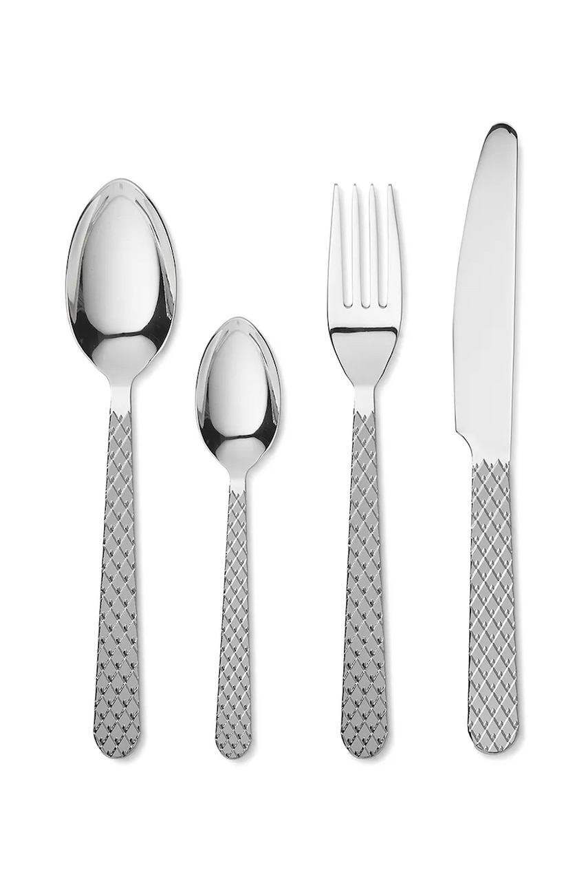 Lyngby set de tacâmuri pentru 4 persoane Rhombe 16-pack culoarea gri