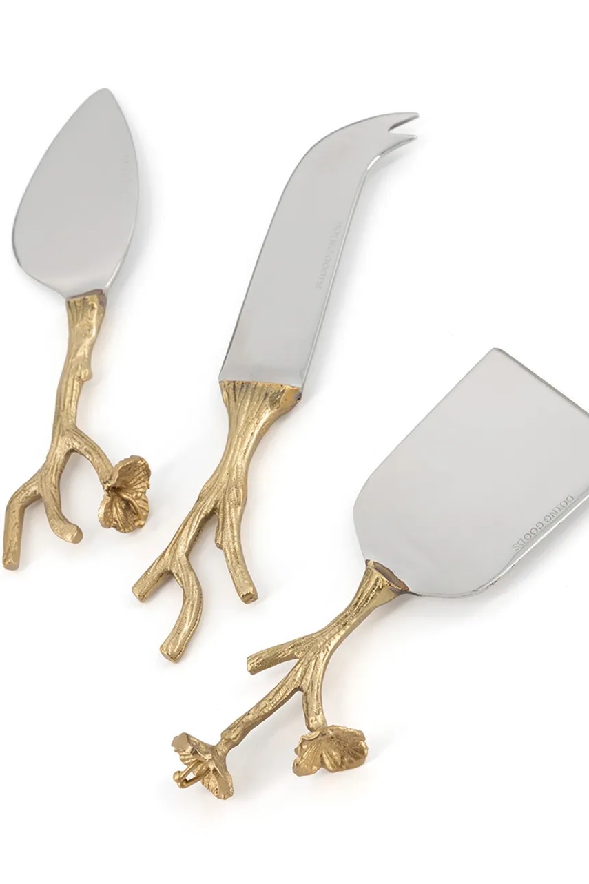 Σετ μαχαιροπήρουνων τυριού Doing Goods Ava Blossom Cheese Set 17 x 17 x 4 cm χρώμα: πολύχρωμο φωτογραφία