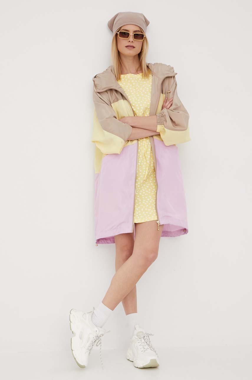 

Бавовняна сукня Only колір жовтий mini oversize