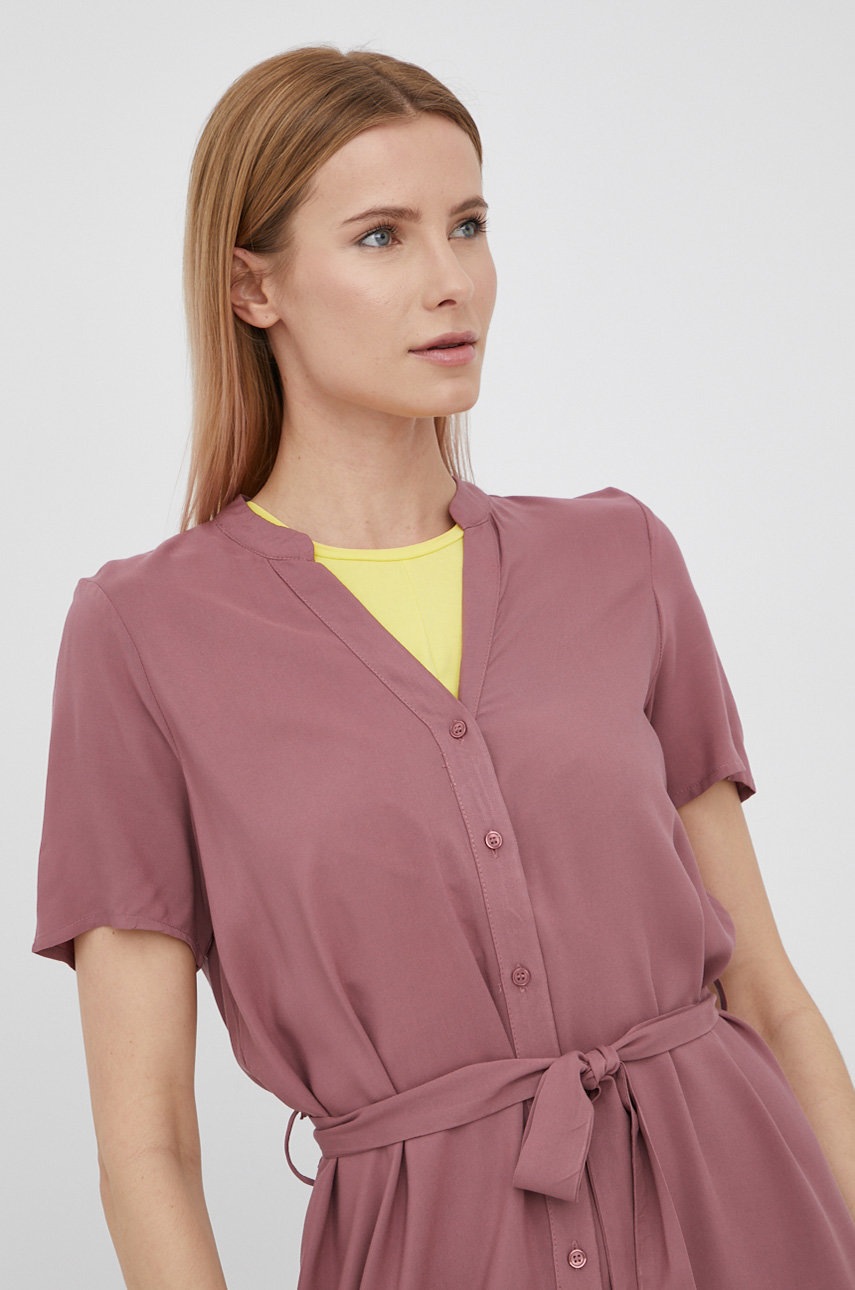 

Платье Vero Moda цвет розовый midi прямая