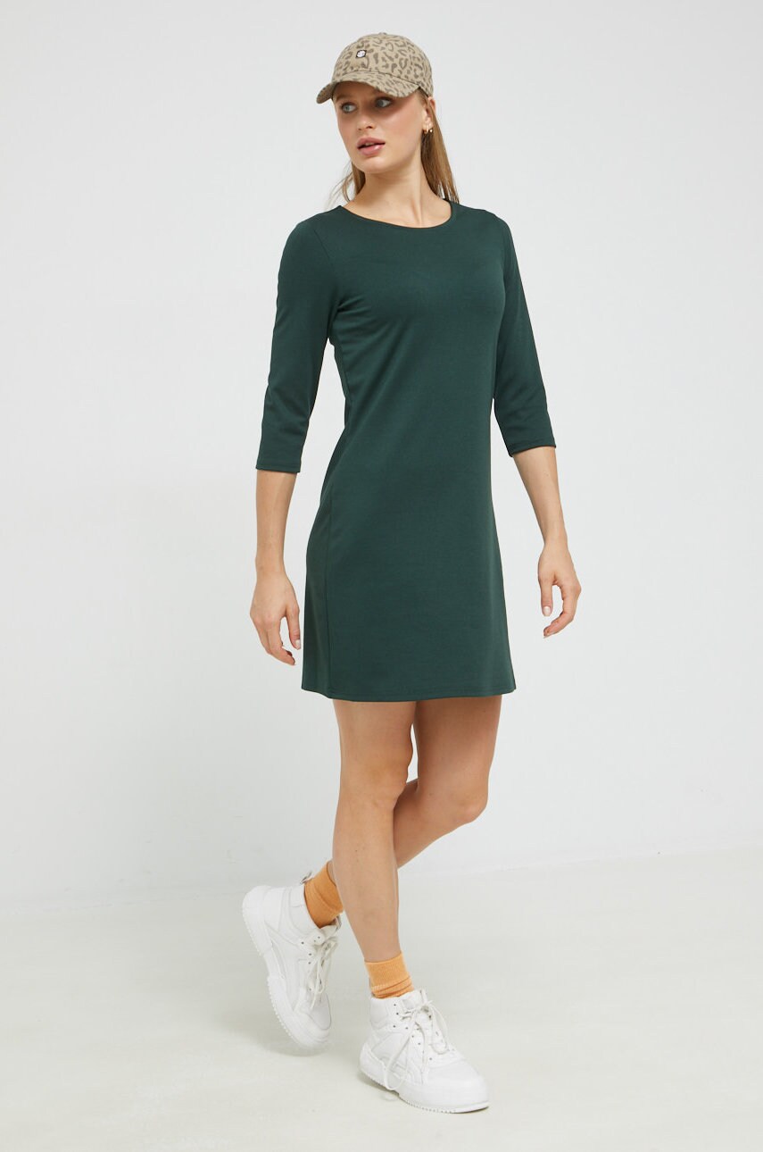 Only rochie culoarea verde, mini, drept