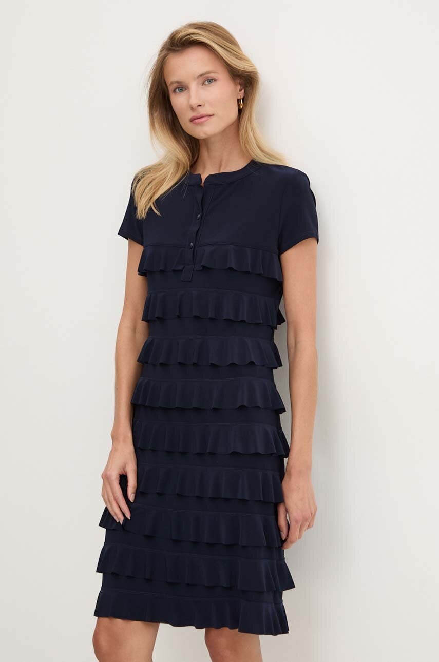Joseph Ribkoff rochie culoarea bleumarin, mini, dreaptă, 211350
