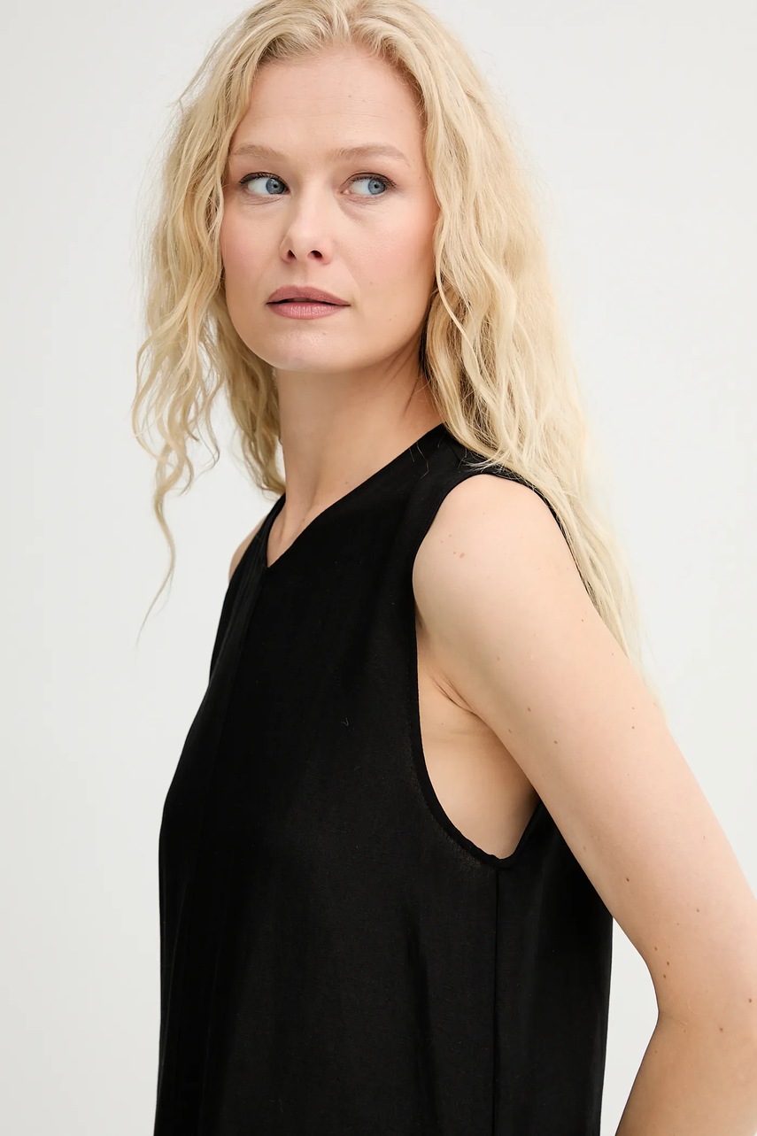 Сукня Renewed creative upcycling колір чорний maxi пряма Renewed INTU x Answear
