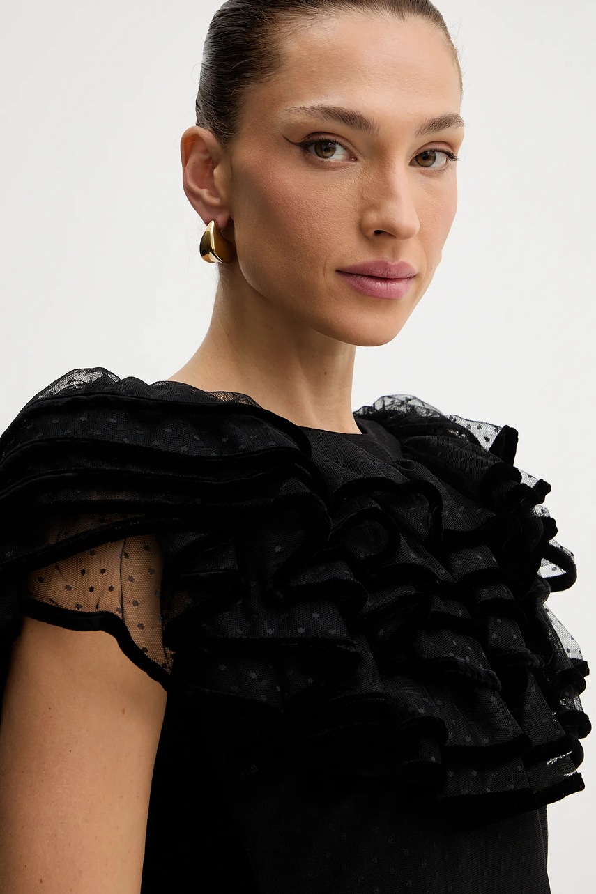 Šaty s příměsí hedvábí Twinset