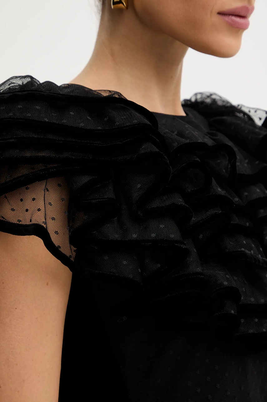 Šaty s příměsí hedvábí Twinset