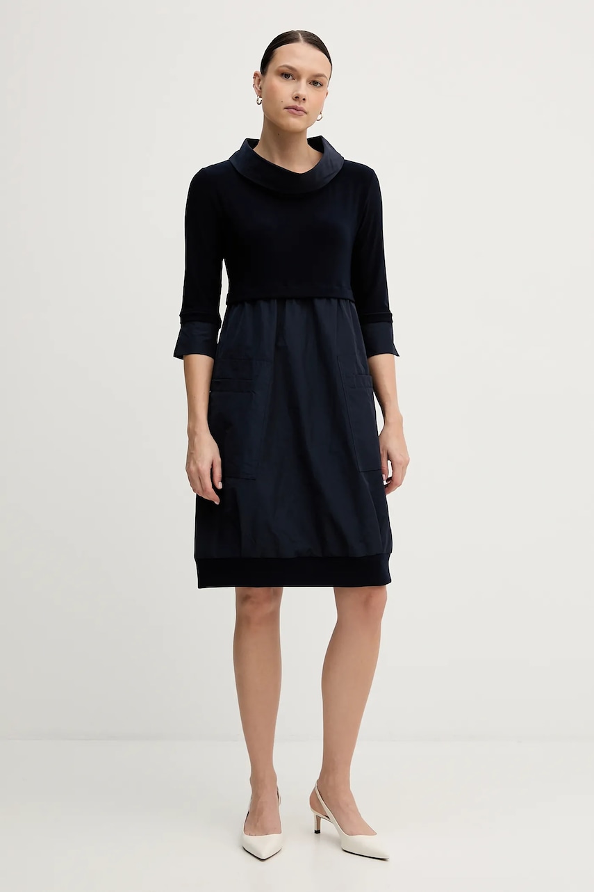 Joseph Ribkoff rochie culoarea bleumarin, mini, evazați, 173444