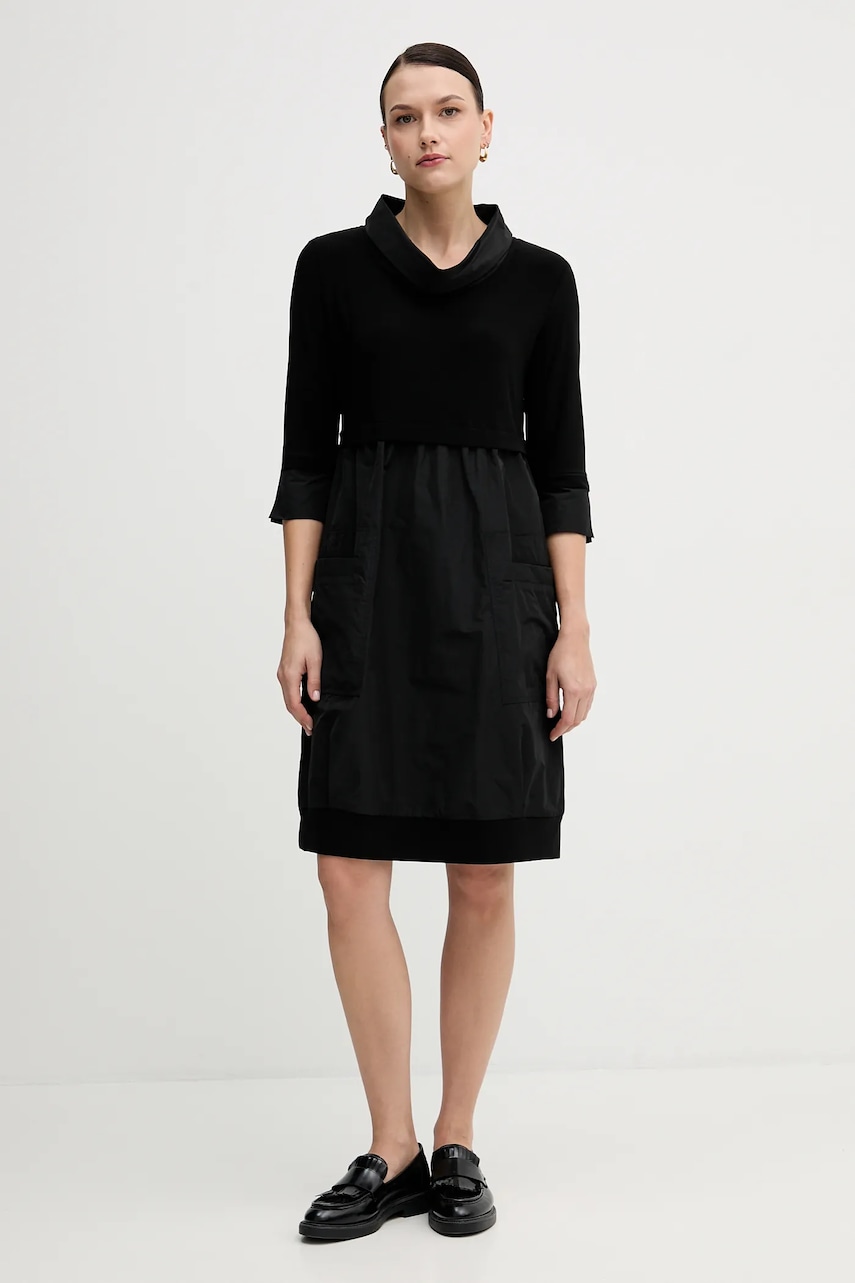 Joseph Ribkoff rochie culoarea negru, mini, evazați, 173444