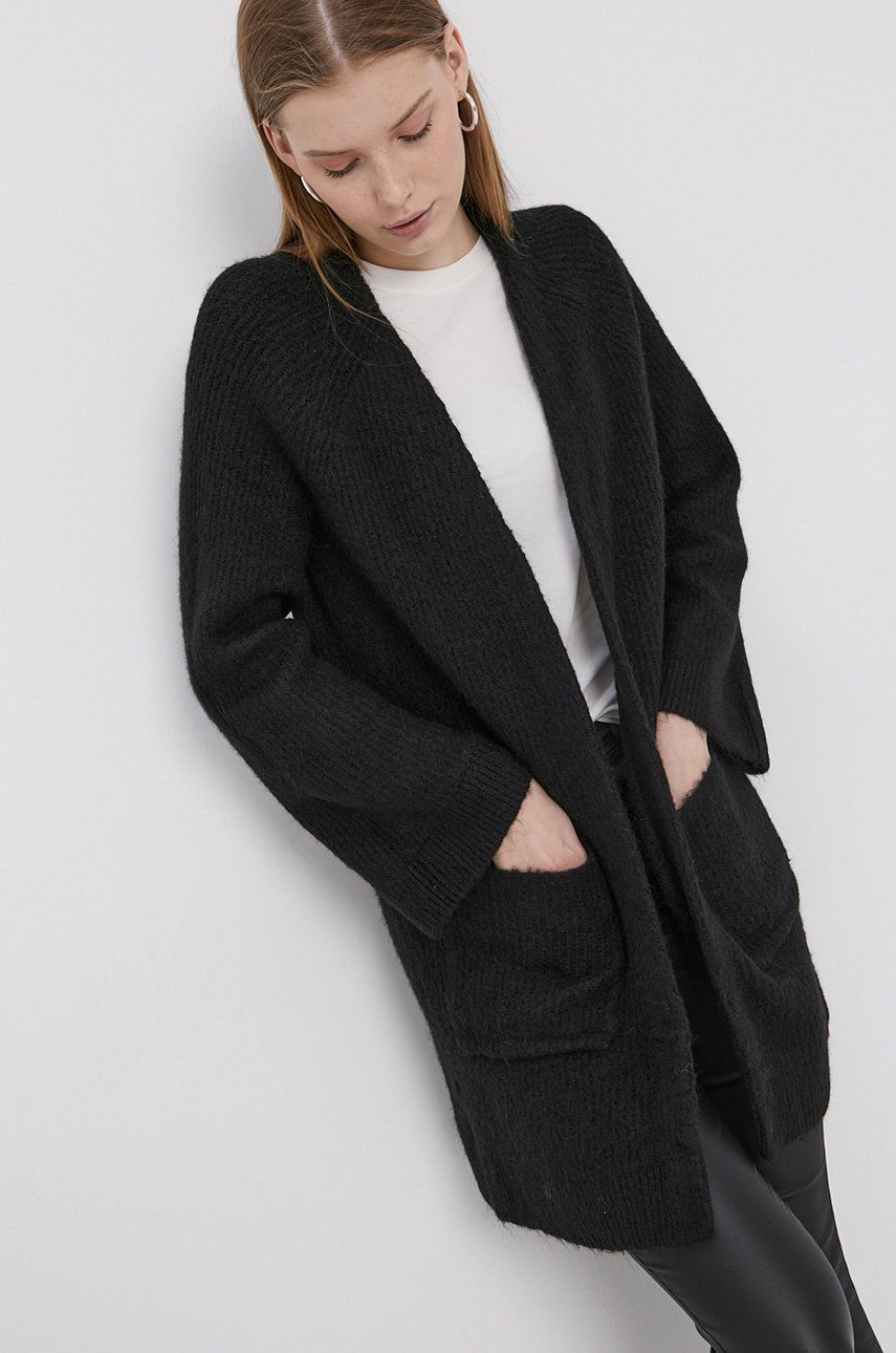 Y.A.S Cardigan femei, culoarea negru answear.ro imagine noua 2022