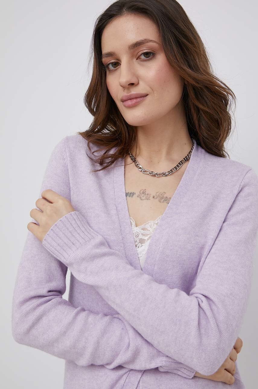 Vila cardigan femei, culoarea violet, light