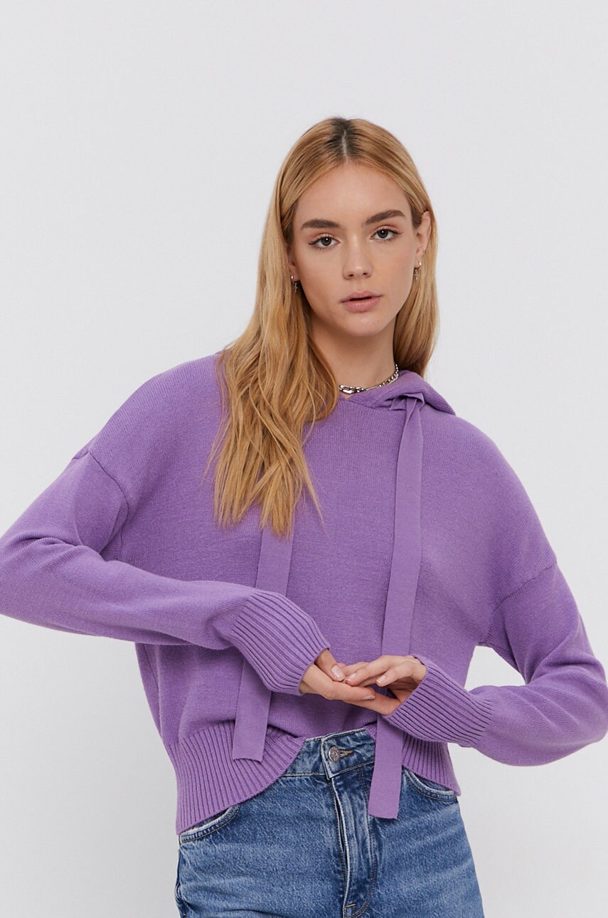 Noisy may pulover femei, culoarea violet, light