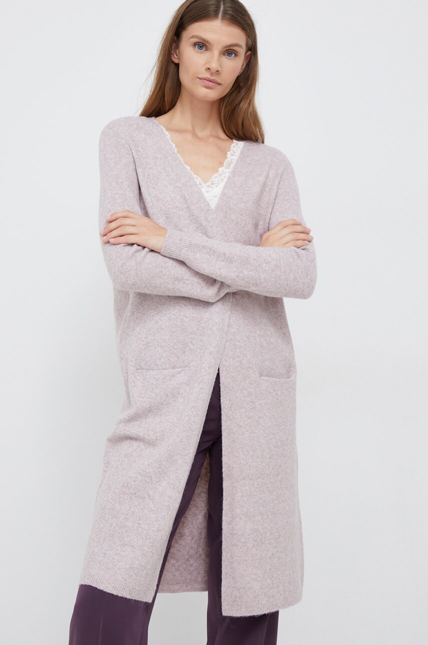 Vero moda cardigan femei, culoarea roz, light