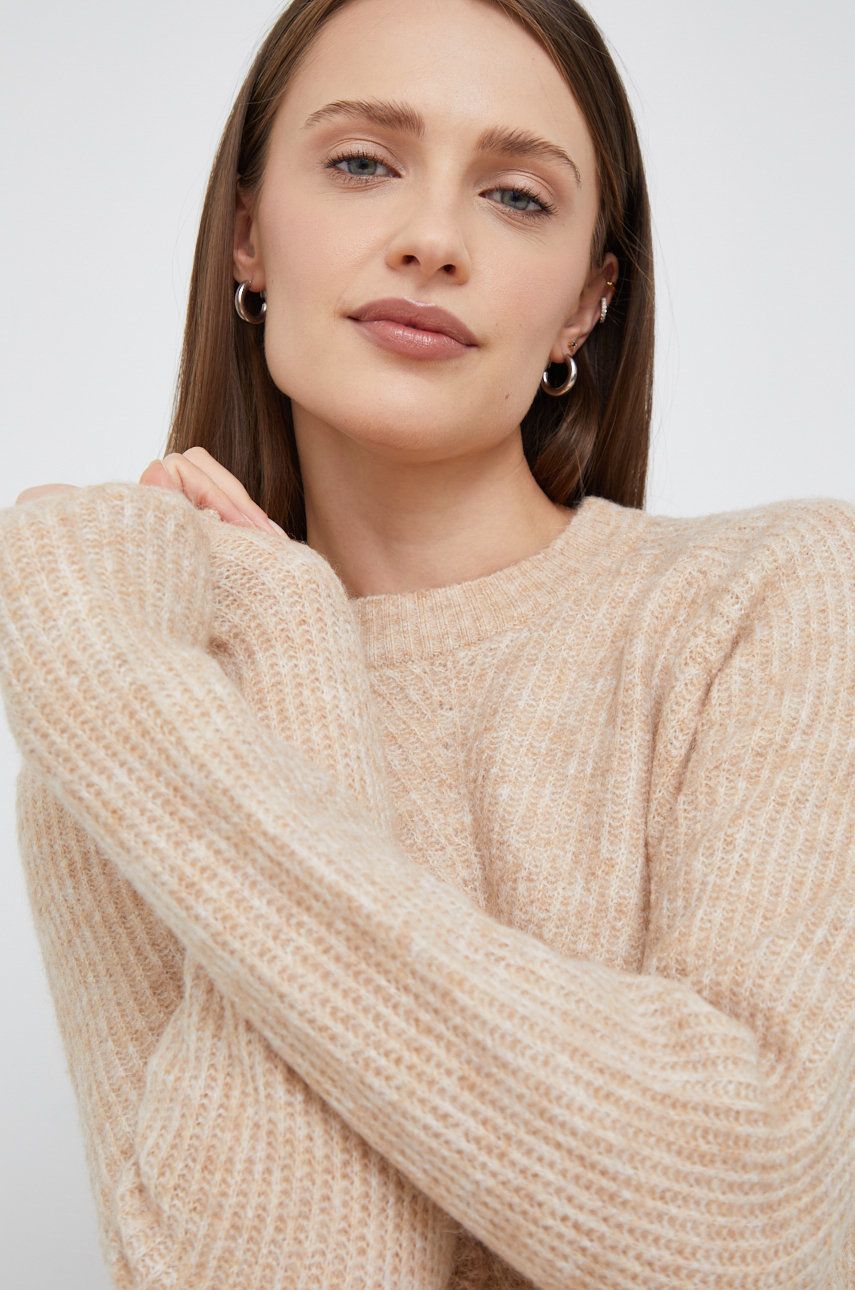 Lake Taupo affix Perceptual Y.A.S pulover din amestec de lana femei, culoarea bej, | Fashion Guru.ro