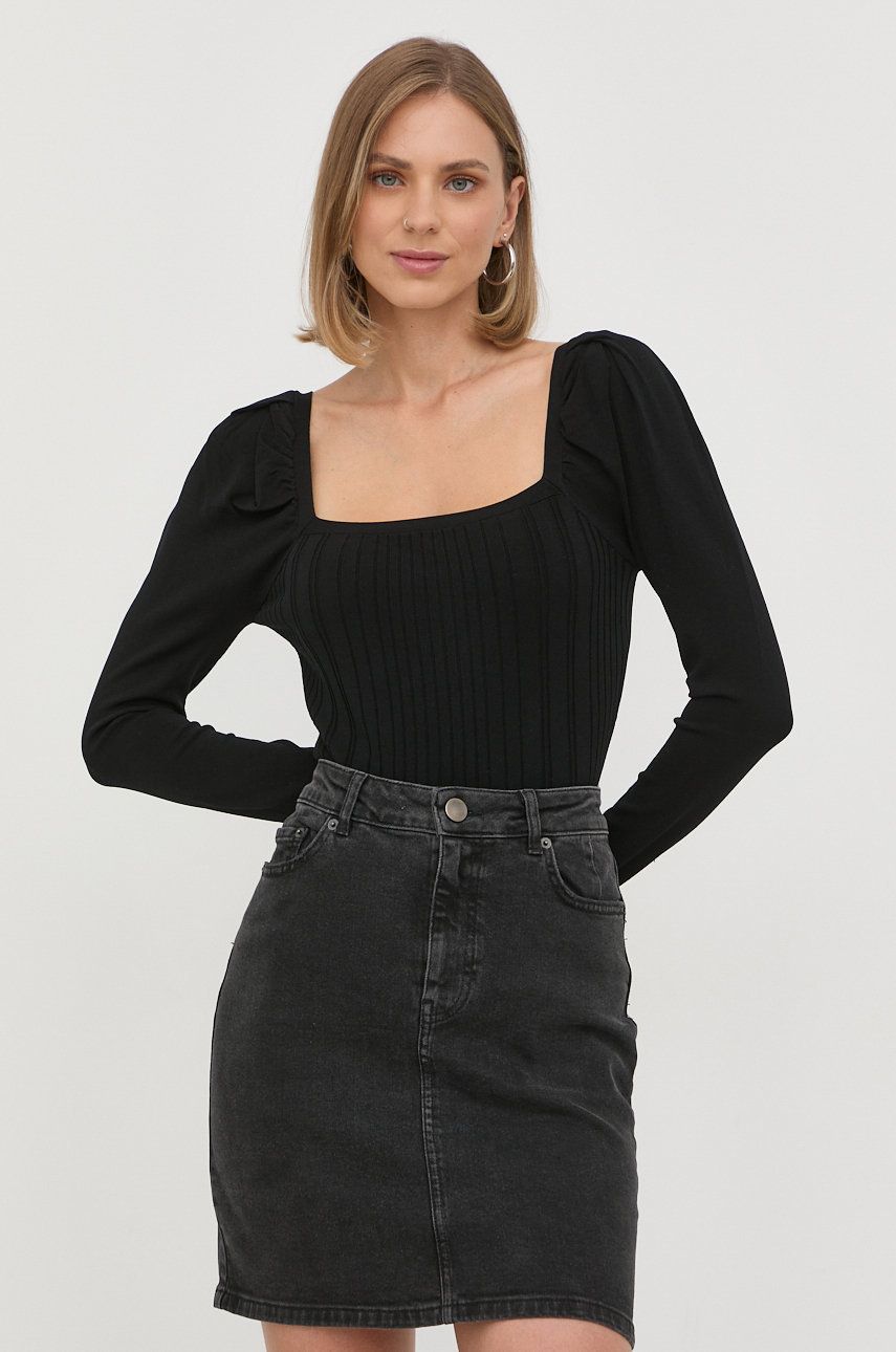 Karl Lagerfeld pulover femei, culoarea negru, light answear.ro