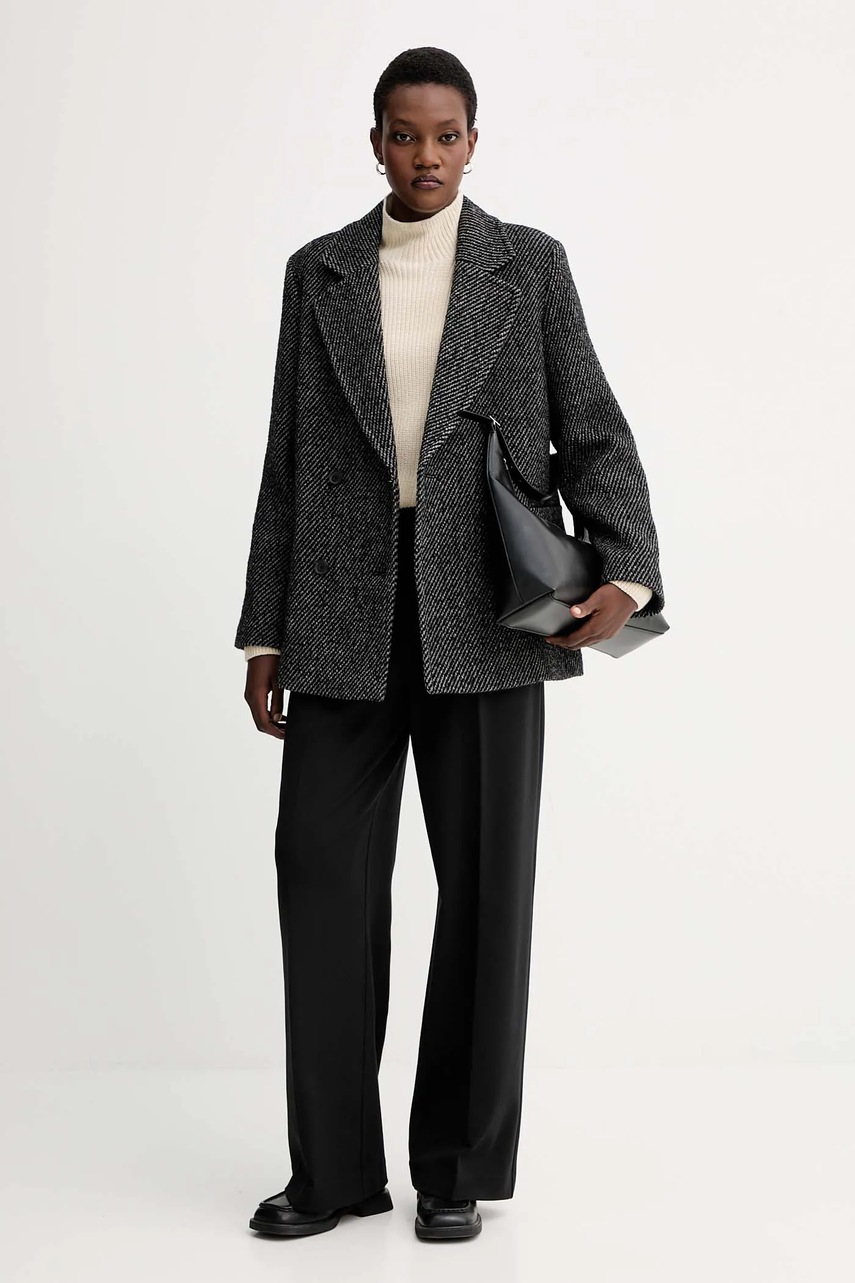 Хлопковый свитер Marc OPolo цвет чёрный с полугольфом M09605960009