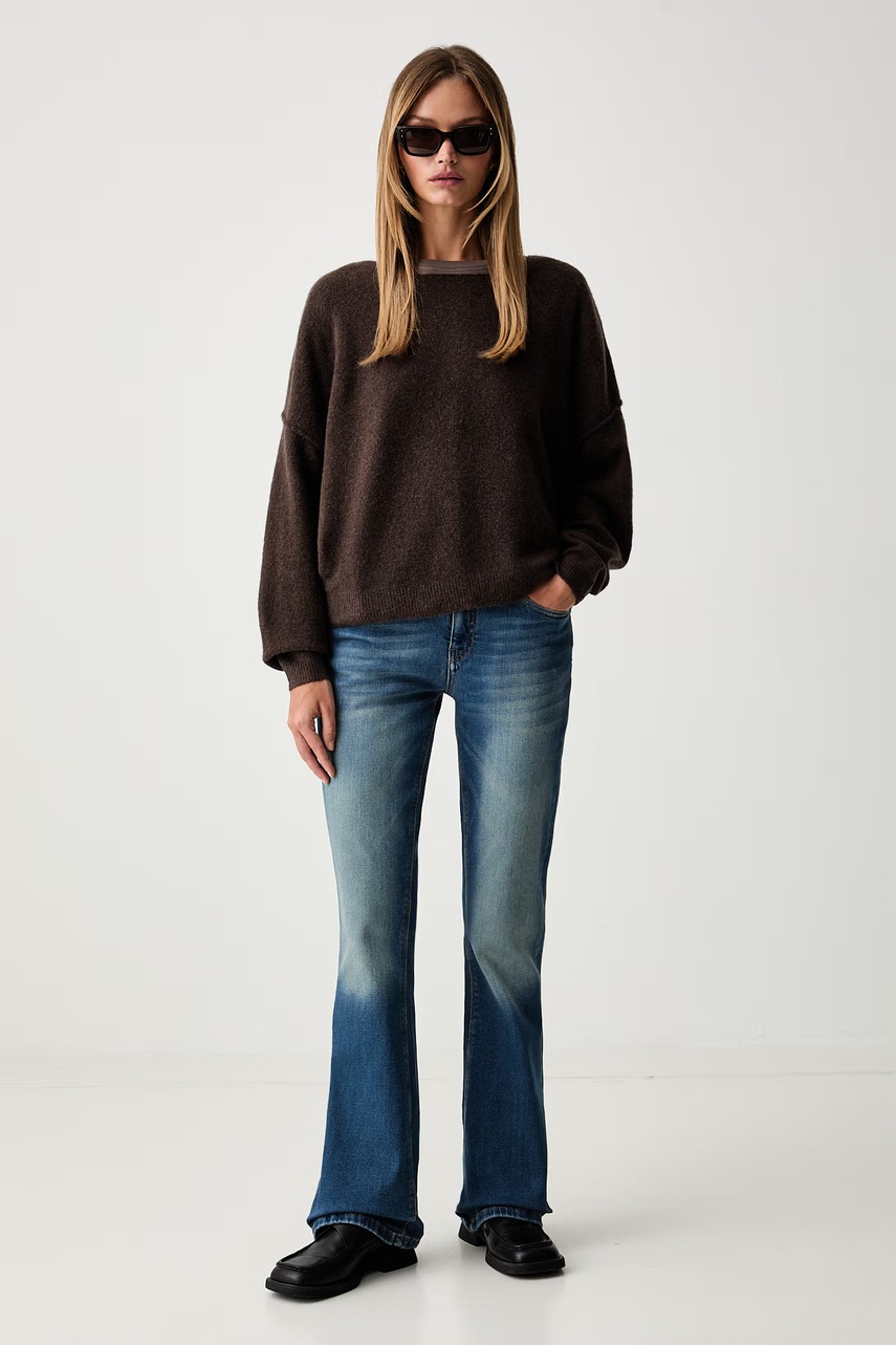 American Vintage πουλόβερ γυναικείο με πρόσμιξη μαλλιού PULL ML COL BATEAU