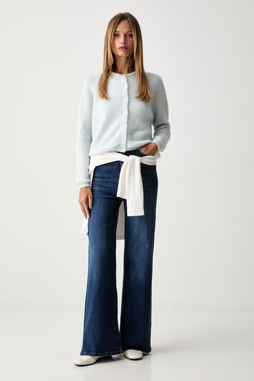 American Vintage American Vintage ζακέτα γυναικεία με μαλλί GILET ML COL ROND - 2
