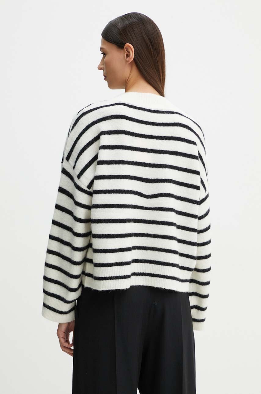 Πουλόβερ με προσθήκη μαλλιού Gestuz γυναικείο, χρώμα: μπεζ, 10909344 φωτογραφία