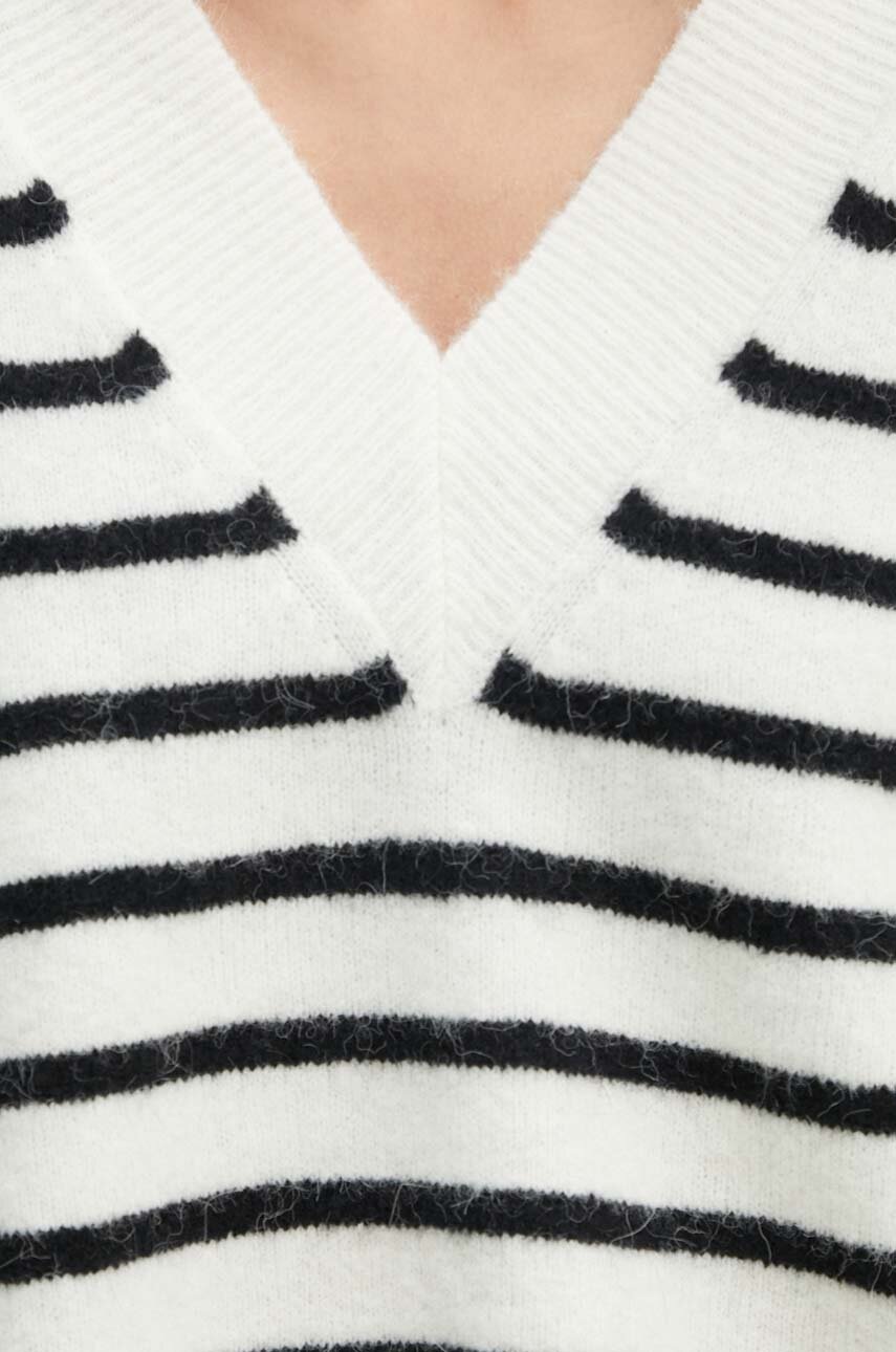 Πουλόβερ με προσθήκη μαλλιού Gestuz γυναικείο, χρώμα: μπεζ, 10909344 φωτογραφία