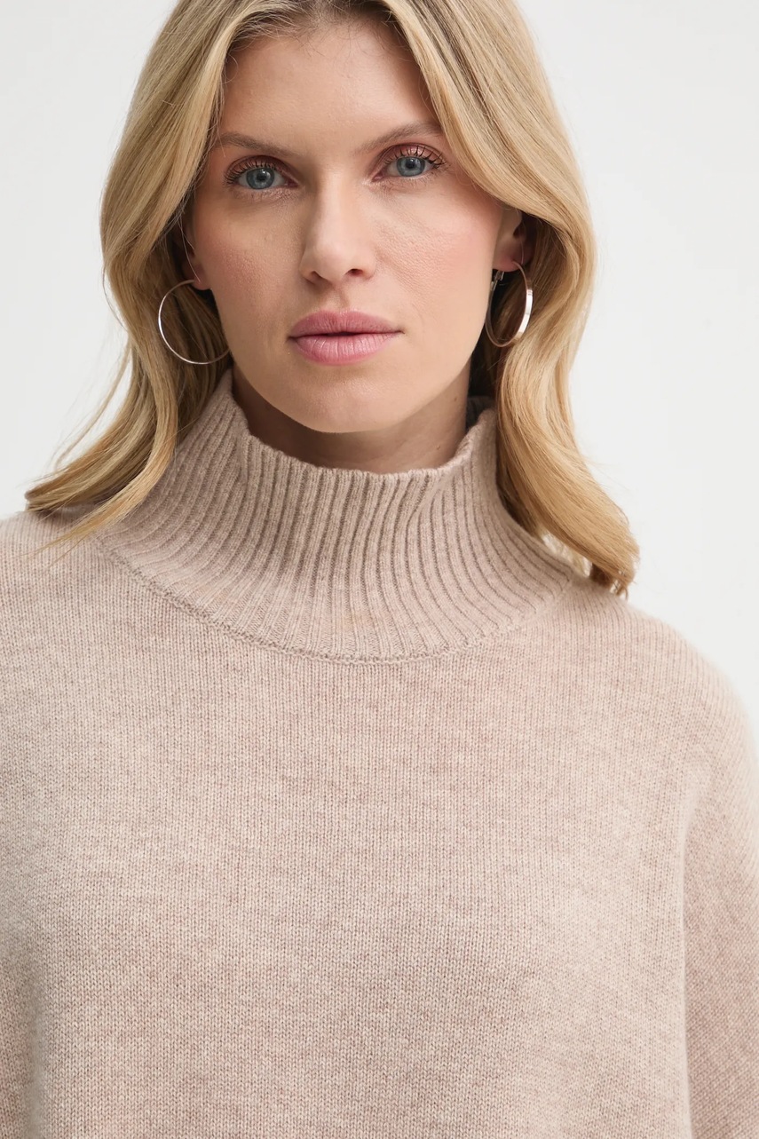 Πουλόβερ Gestuz χρώμα: μπεζ, 10909851 φωτογραφία
