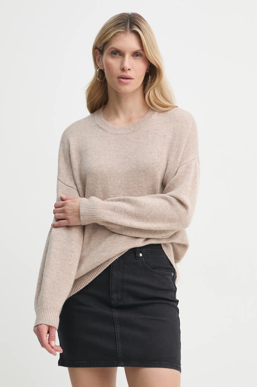 Gestuz pulover femei, culoarea bej, 10909852