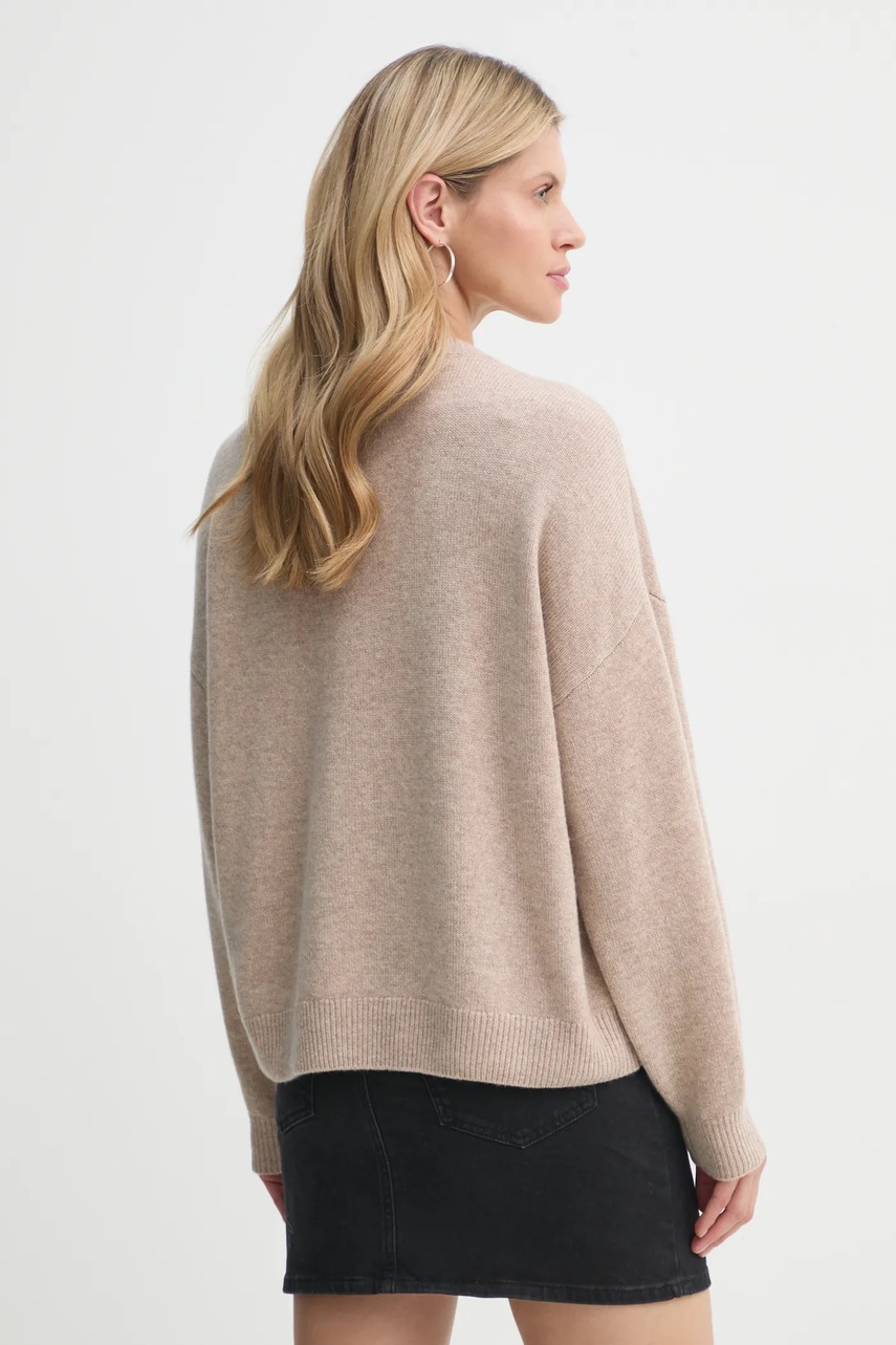 Πουλόβερ Gestuz χρώμα: μπεζ, 10909852 φωτογραφία