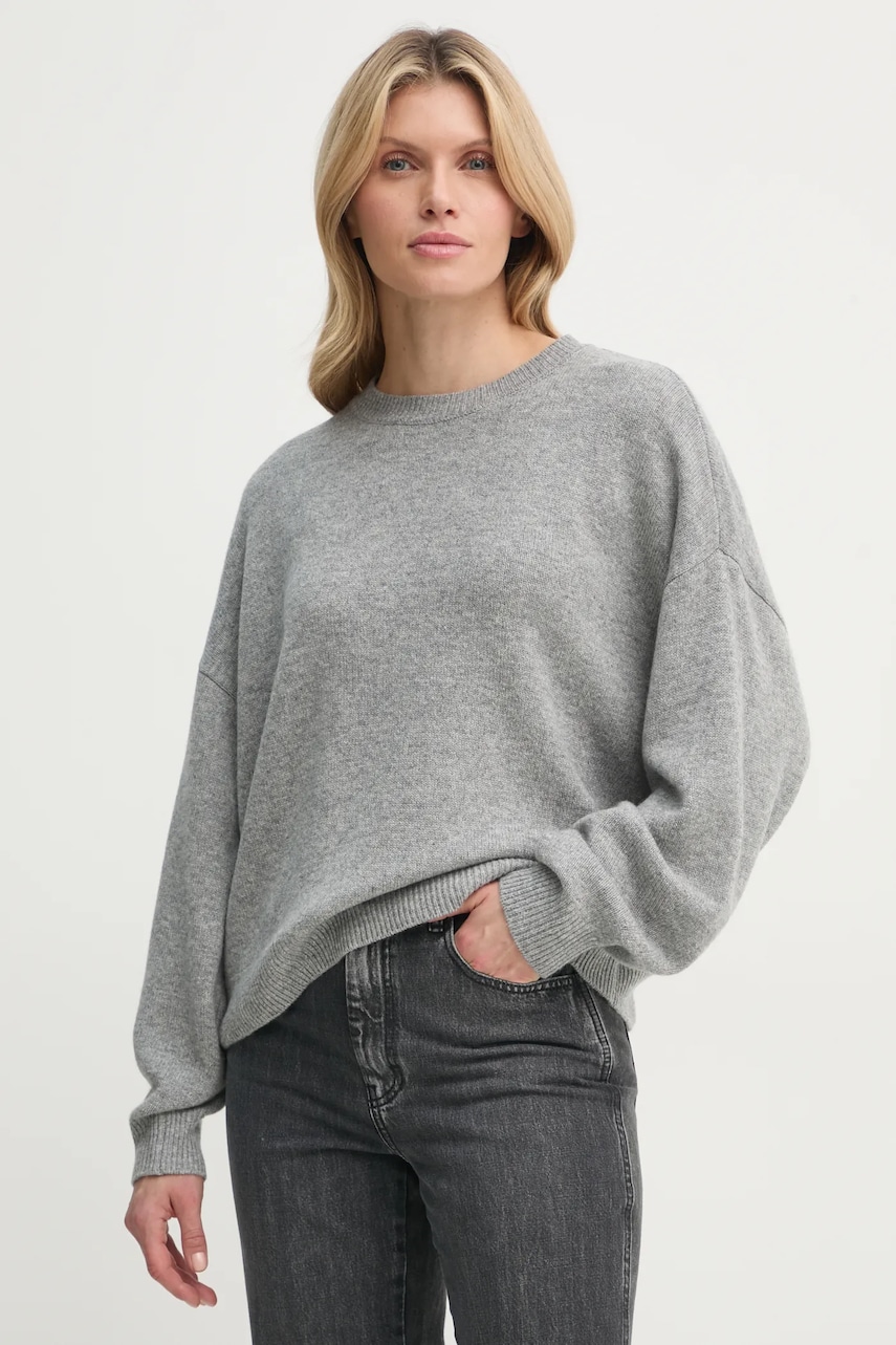 Gestuz pulover femei, culoarea gri, 10909852